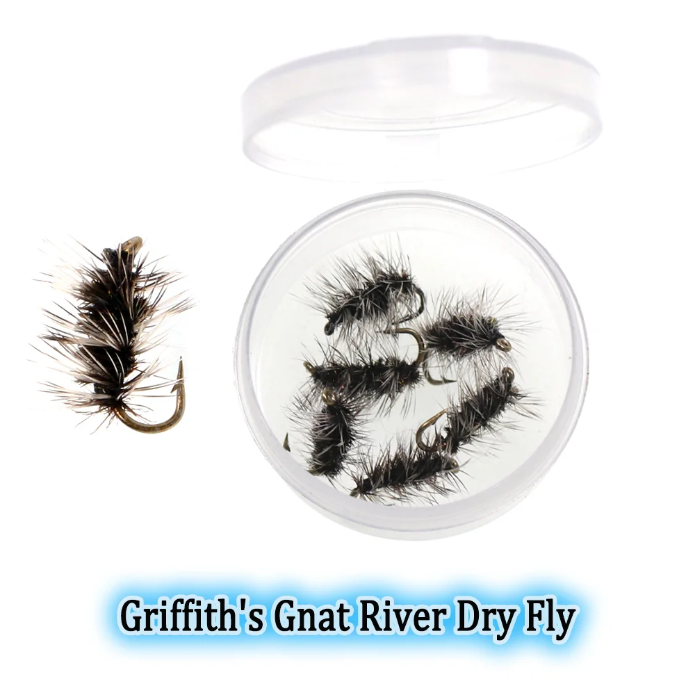 Griffith's Gnat Midge Fly Trout Fishing Flies Dry Fly Insects Flies Fishing Lures Bait High Carbon Steel Hook Fish Tackle