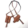 Tactical Stealth Pistol Holster Double Magazine Hidden Gun Pouches Shooting Accessories Shoulder Underarm Concealed Gun Holster 4