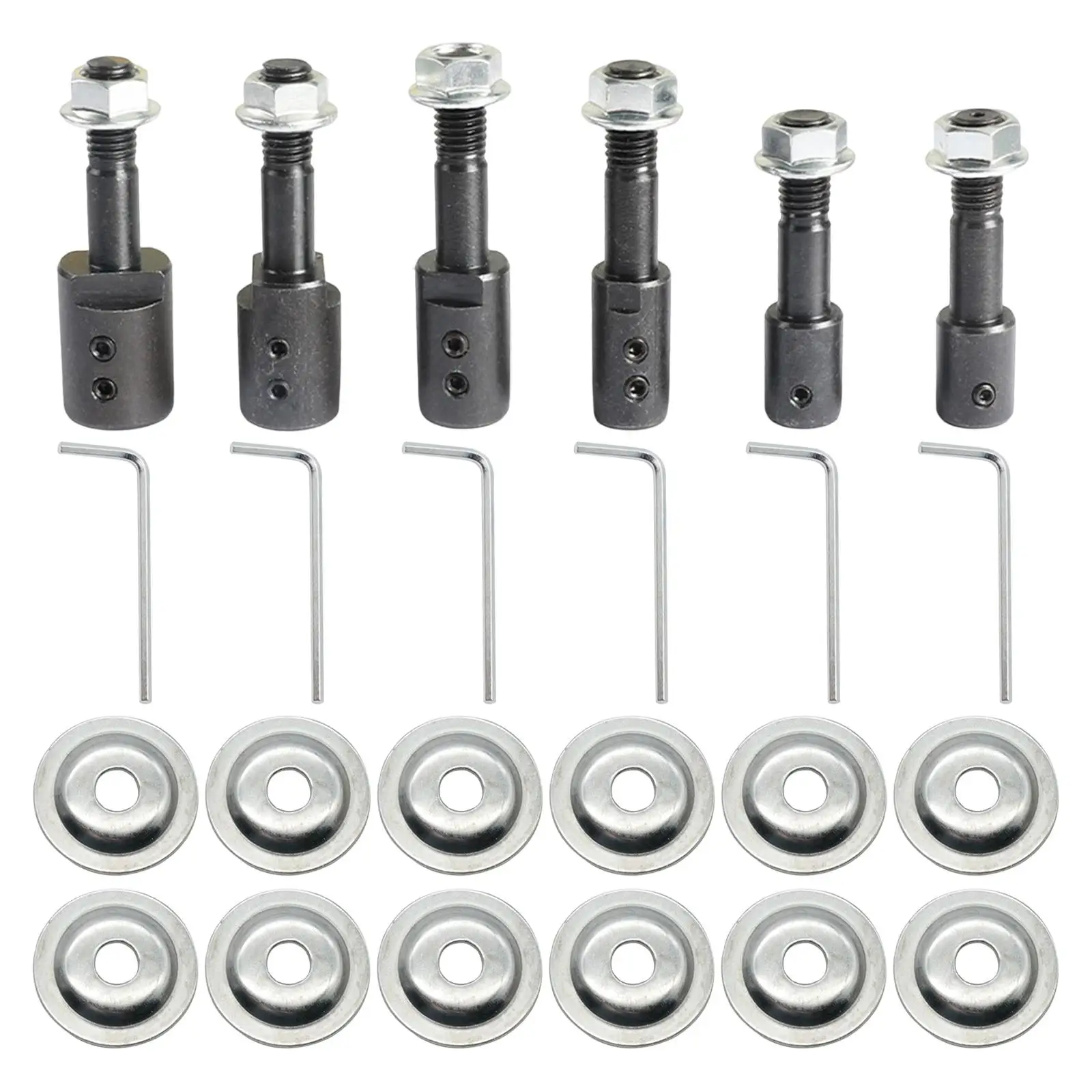 

6x Motor Arbor Adapter Buffing Grinder Extension Shaft for Grinding Wheel Fiber