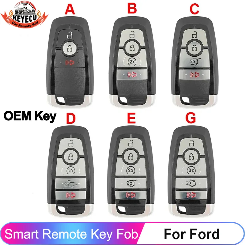 

KEYECU 434MHz Original Smart Key For Ford Expedition F-Series Raptor MK5 2023 Mustang 2024 Taurus Titanium 49 Chip M3N-A3C108397