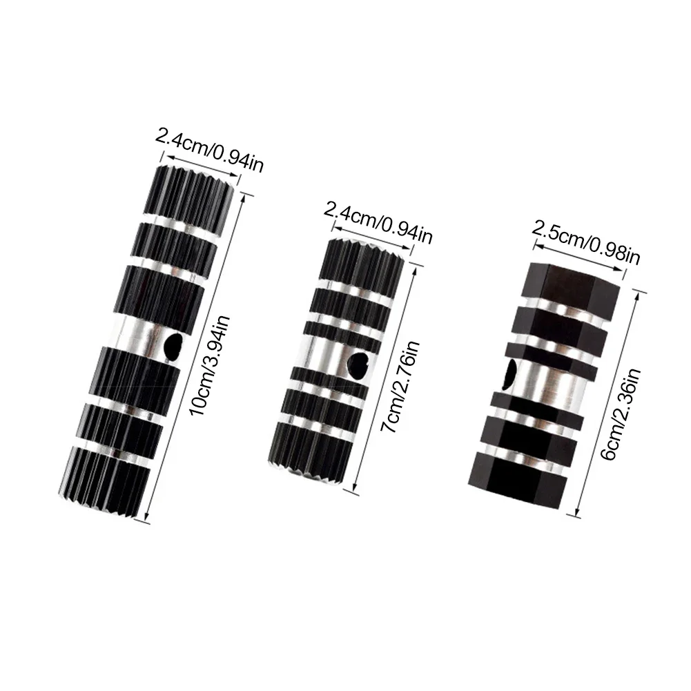 1 Pair Bike Pedals Axle Foot Rest Pegs Anti-Slip Aluminum Alloy BMX Mountain Road Cycling Bicycle Front Rear Socle Pedal