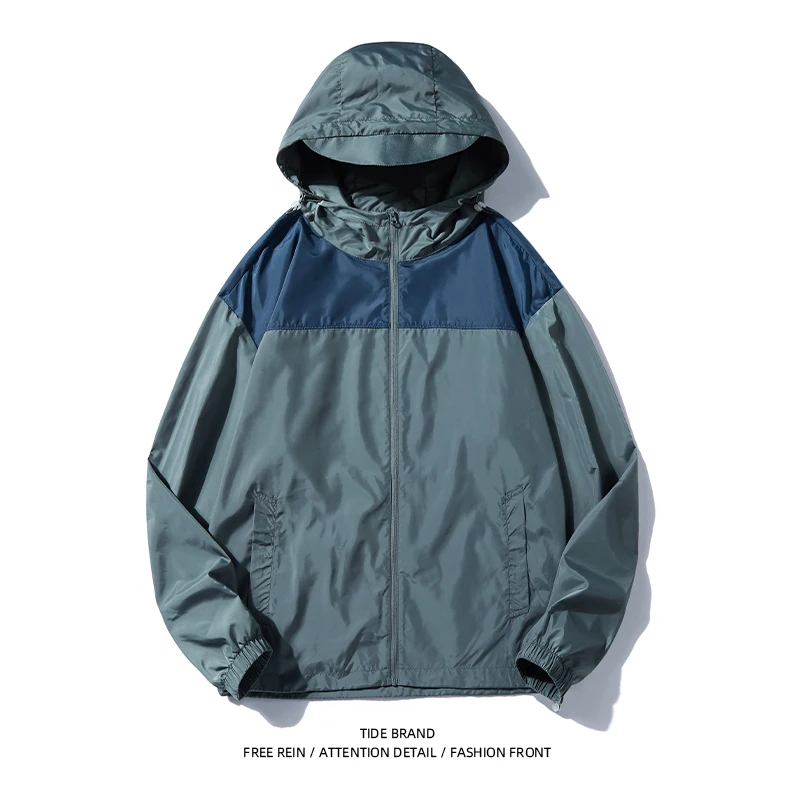 Outdoor Sun Protection UPF 40 Jacket Men Women with Sun Hat Waterproof Skin Clothing Fishing Hunting Quick Dry Skin Windbreaker