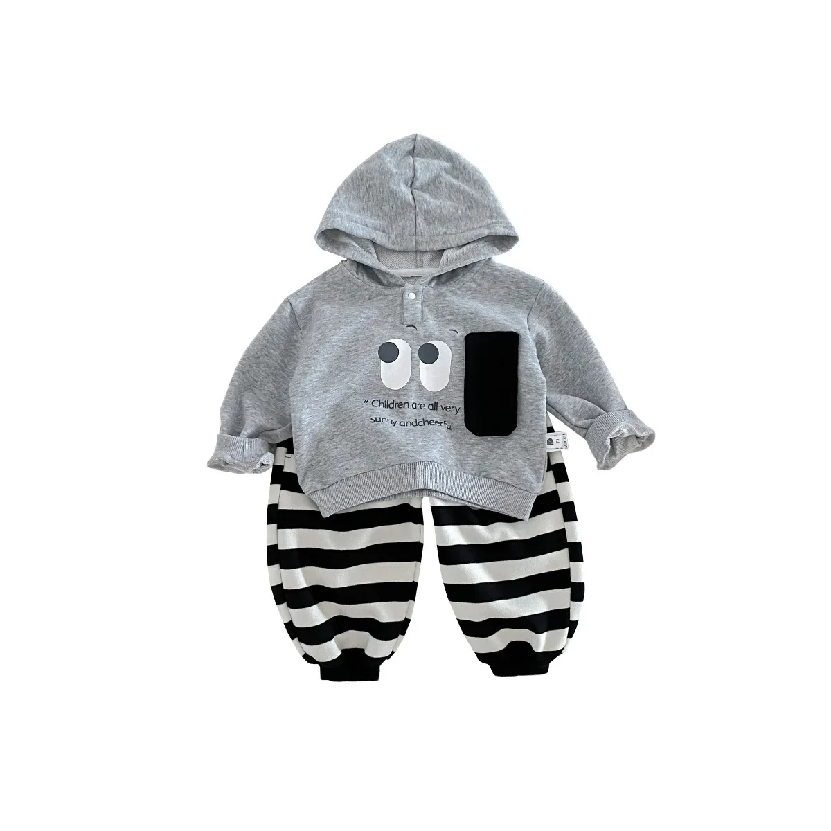 Baby Clothes Fashion Casual Boys Cartoon Cute Hoodie Spring and Autumn New Korean Style Boys Baby Cotton All Match Pullover