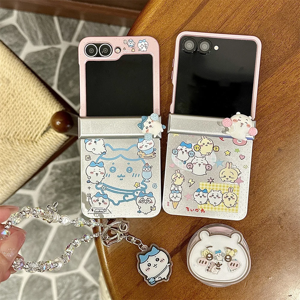 Charming Kawaii Little White Bear Magnetic Stand Phone Case - Cute New Cover