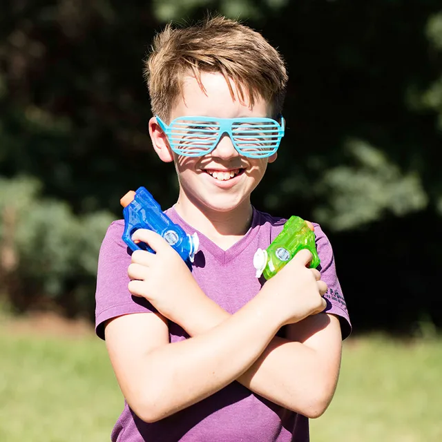 Shutter Shades 80s Plastic Glasses Green Shutter Glasses 20-Pack