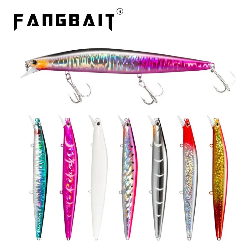 

Fangbait 2023 fishing lure 140mm 23g/26g Silent Assassin Minnow Fishing Lures Floating Sinking Minnow Long Casting Seabass Bait