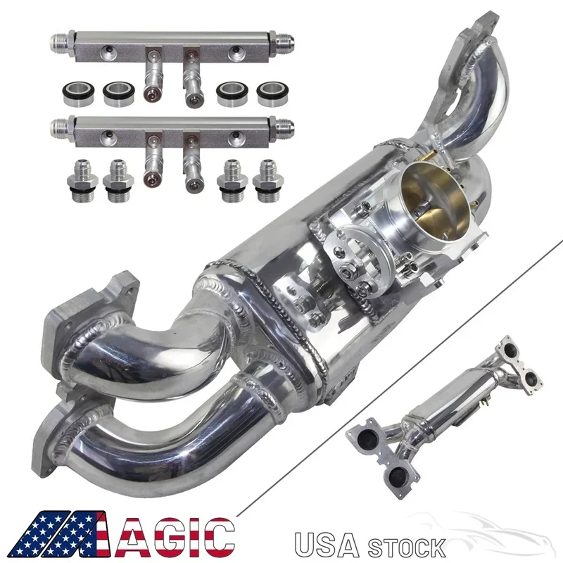 

Впускной коллектор + Корпус дроссельной заслонки + Топливная рейка с комплектом фитингов для Subaru Impreza WRX STi EJ20 EJ25 двигатель 2.0л/2.5L Turbo 2001-2007