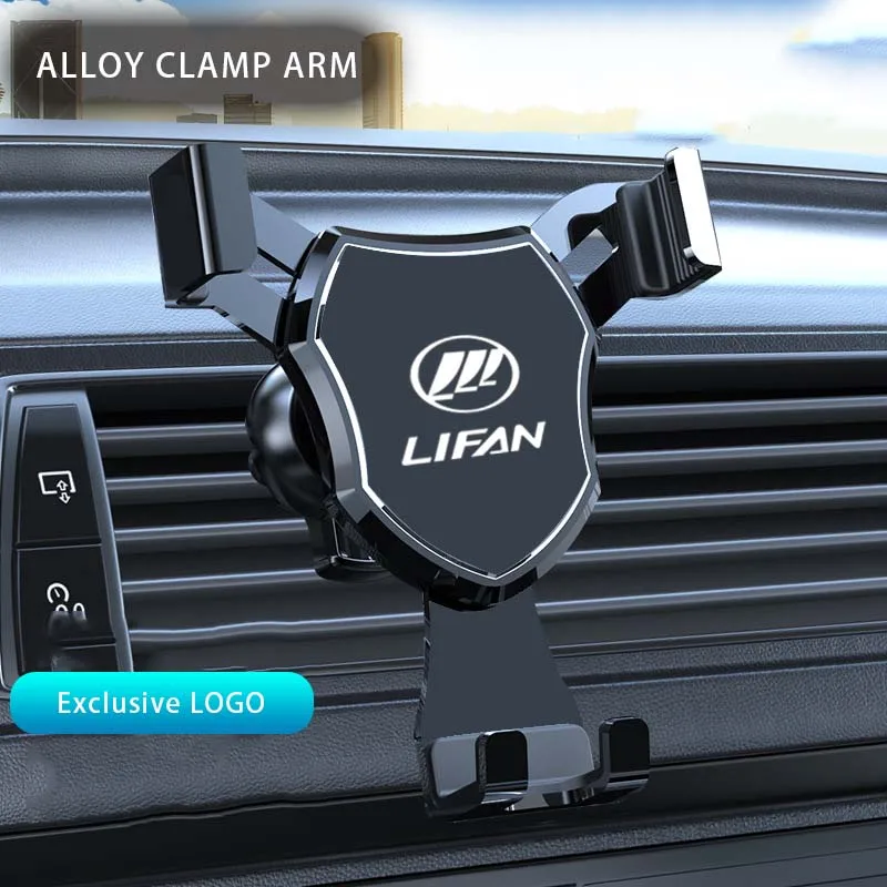 

Car Phone Holder Auto Locking Universal Air Outlet GPS For Lifan Solano X60 X50 520 620 320 125cc 150cc Accessories 2024 2023
