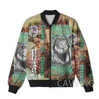 CAVVING 3D Printed  HAGGUS ROCK   Zipper Bomber Jackets Men Overcoat Mens Coat Zip Up Jackets for Women/Men 1