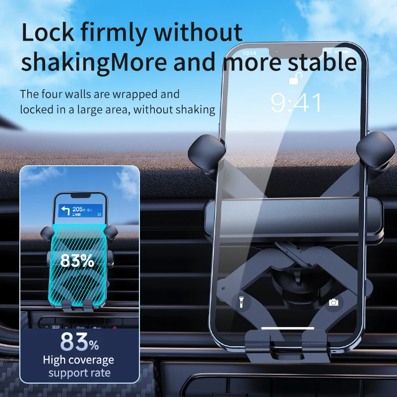 Ossky G6 pro Car Phone Gravity Holder GPS Air Vent Mount Support Support Stand For iPhone 13 12 11 Pro Huawei Xiaomi Samsung phone holder mobile phone holder