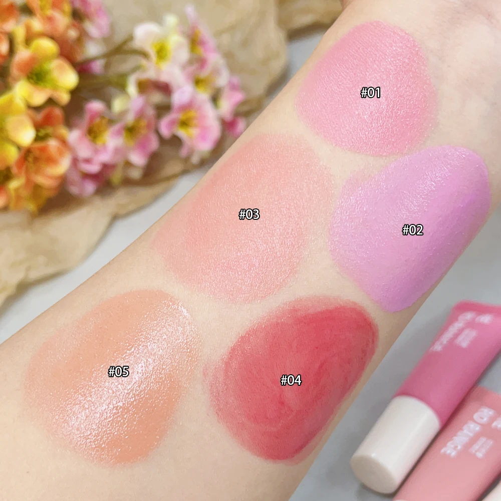 5 Colors Waterproof Liquid Blush Face Contour Brighten Multi-purpose Eyes&lips Makeup Blush Stick Cosmetics