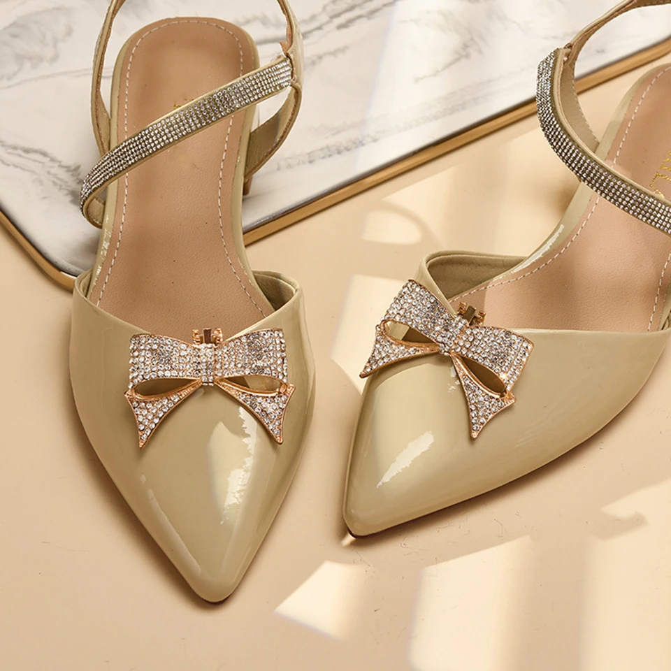 2 Clips à Chaussures Décoratifs Femme – Cristal Transparent Brillant, Pour Escarpins & Mariage
