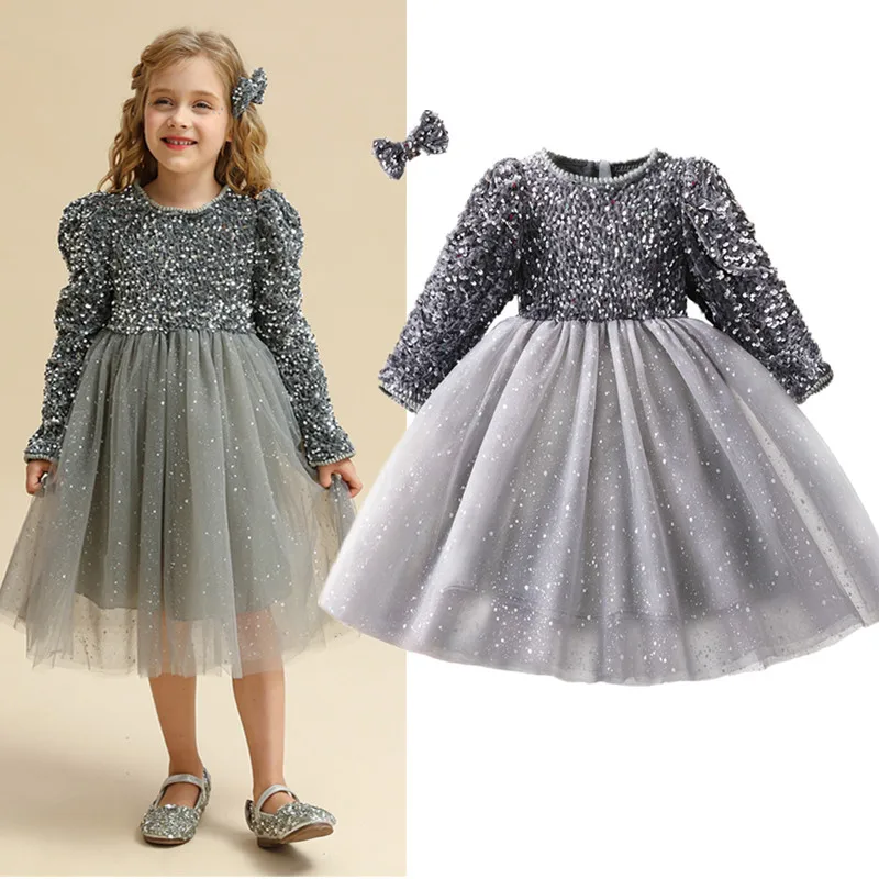 Girls Princess Party Dresses for 3-8 Yrs Children Clothes Xmas Children Casual Clothing Birthday Wedding Gown girls dress princess costume kids clothes