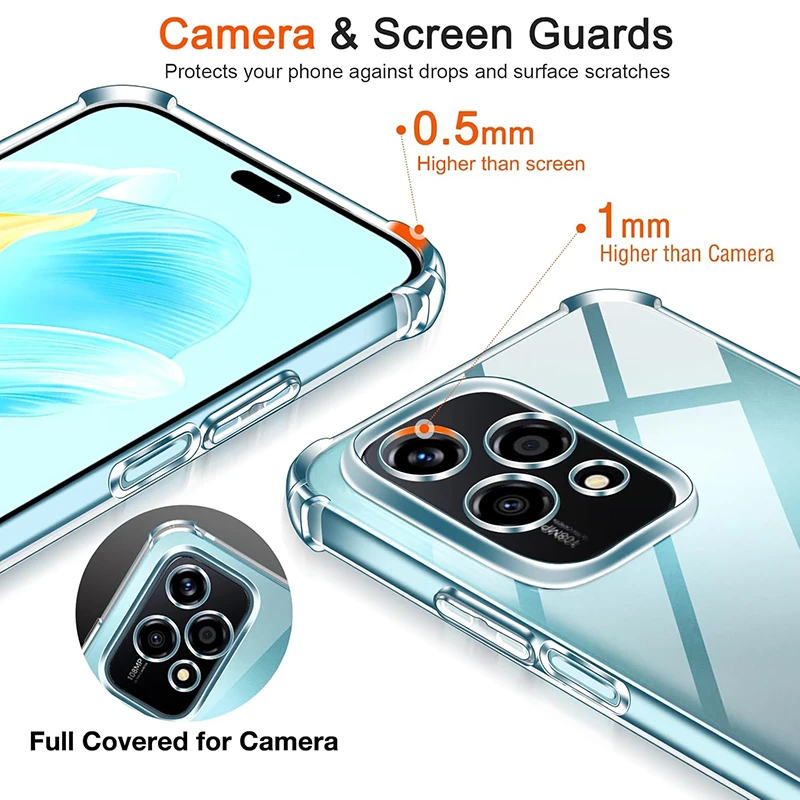 Durable Shockproof Silicone Soft Case – Ultra-Thin Clear Protective Back Cover
