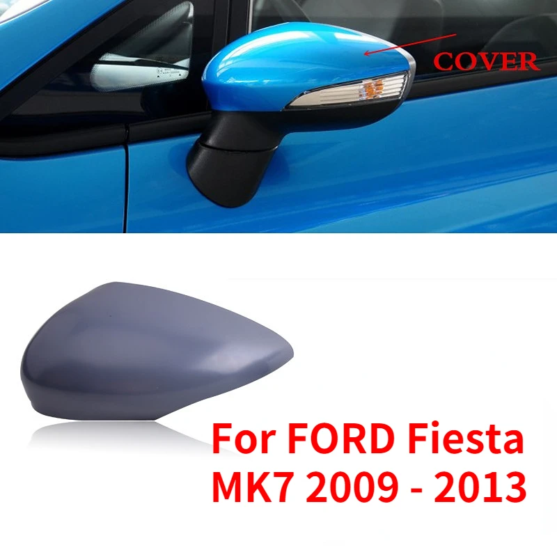 CAPQX de espejo retrovisor lateral, cubierta de capó para FORD Fiesta MK7, 2010, 2011, 2012, 2013|rearview mirror cover|mirror housingrear view mirror cover -
