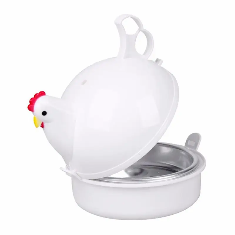 Chicken-Shaped Egg Cooker 4 Eggs Electric Cooker with Steamer Attachment  Safe and Healthy Microwave Egg Cooker for Home Kitchen - AliExpress