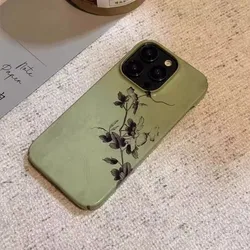 Elegant Green Dark Floral Chic Glossy Phone Case - iPhone 12 Mini (FLD - 325FLD250924101)