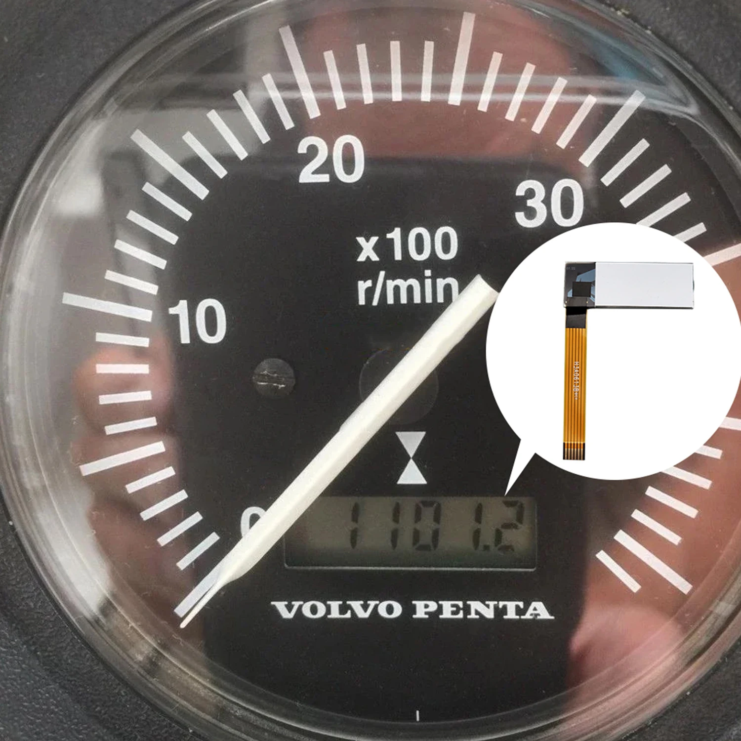 LCD Display for VDO Tachometer in Various Vehicles