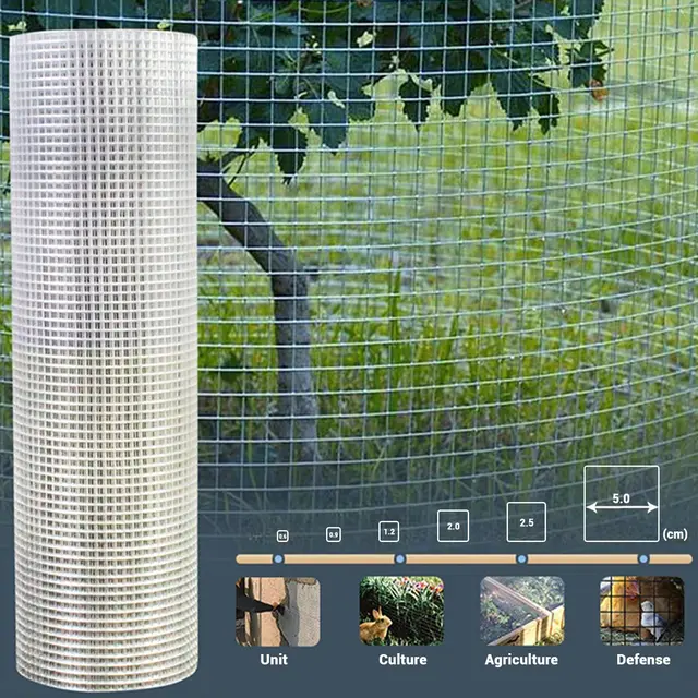 Wire Mesh Roll, 1 M X 25 M, 25mm Holes, 0.9mm, Aviary Fence Wire Netting Hardware Cloth, Wire Mesh Fencing for Garden