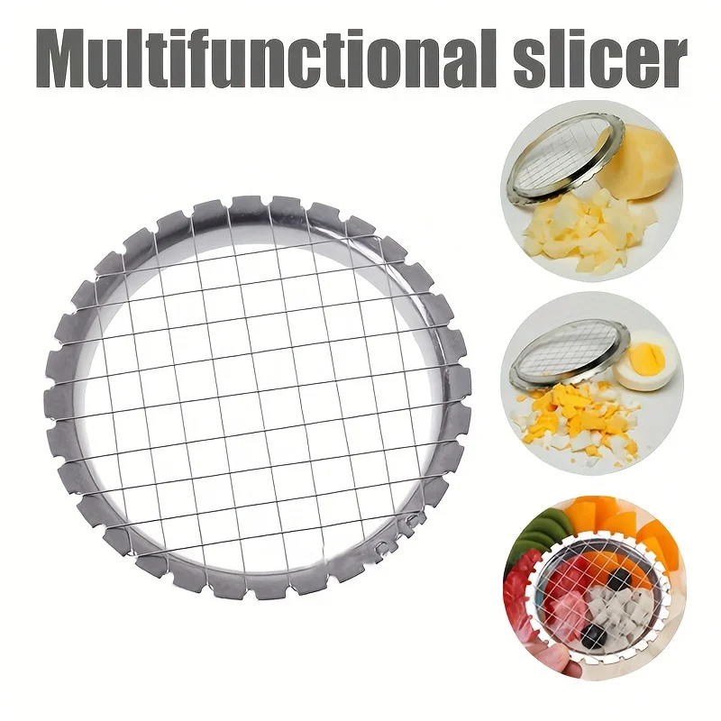 Round Grid Cutter Slicer for Eggs Mushrooms Vegetables