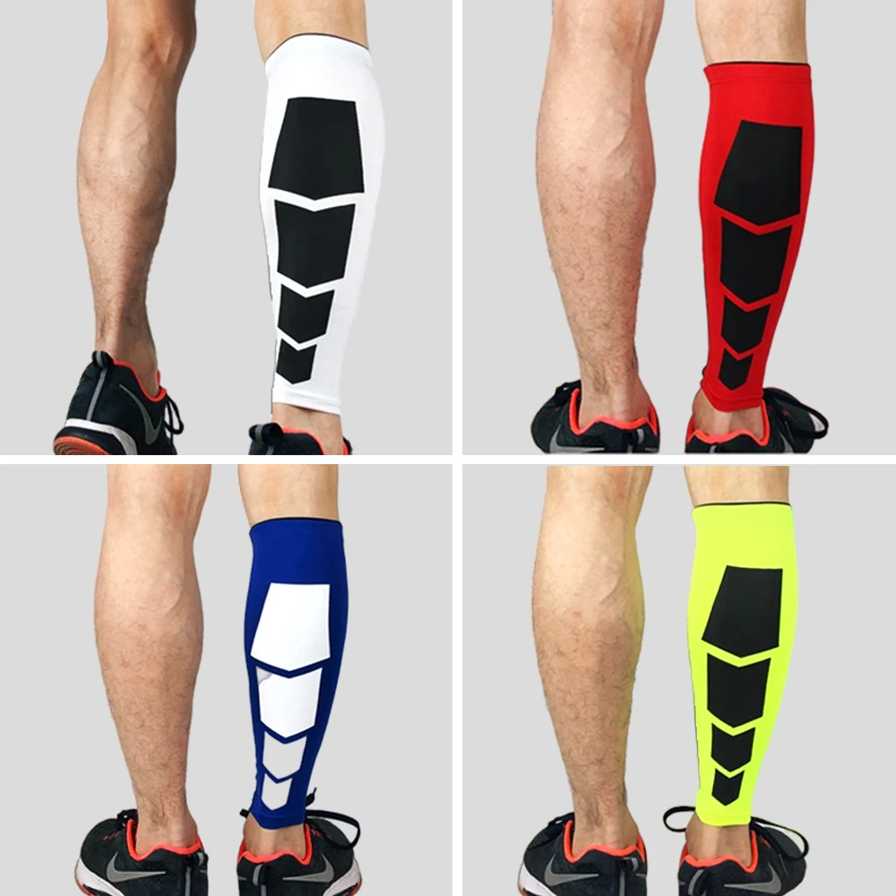 1Piece Sports Calf Compression Sleeve Anti-UV Leg Guard Pain Relief Shin Protector Running Cycling Basketball Volleyball Tennis