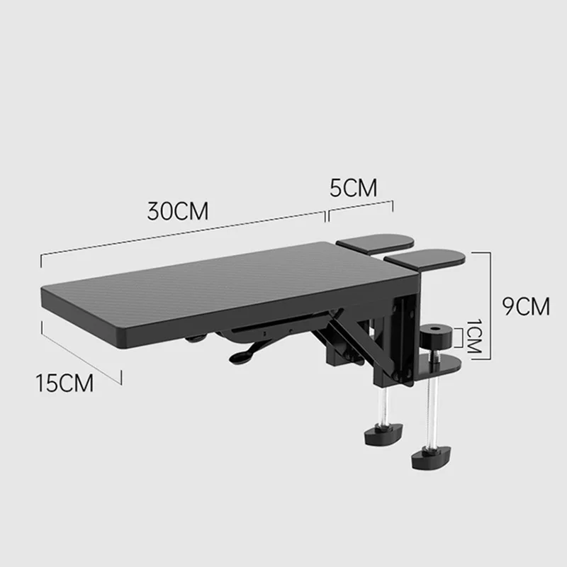 Suporte de Braço de Computador de Madeira Suporte de Mouse Pad Conveniente Extensor de Mesa de Computador Rack de Braço Dobrável Desktop de Casa - Imagem 3