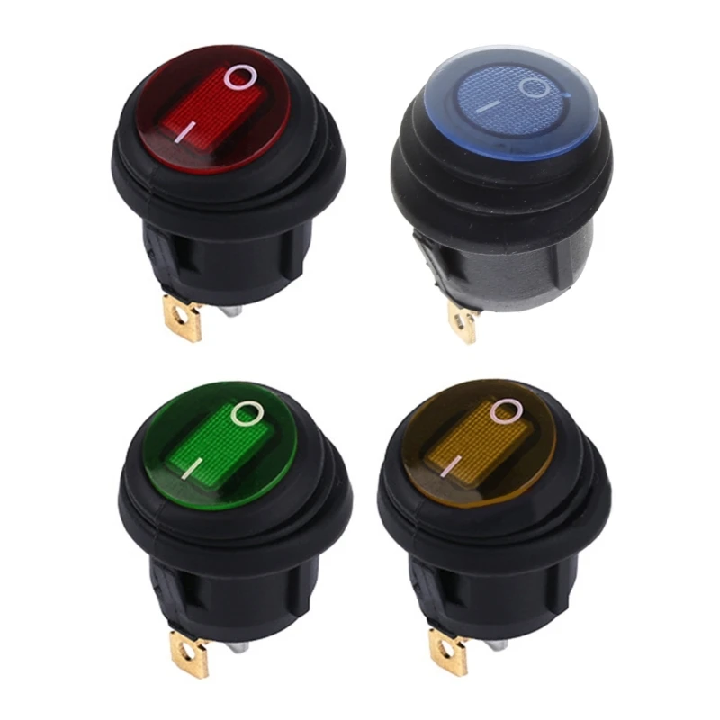 Interruttore A Bilanciere Rotondo On / Off Interruttori A Levetta Impermeabili Con Luminescenza A Luce Led