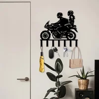 Industrial Style Metal Wall Key Hook, Living Room Kitchen Wall Hook 2