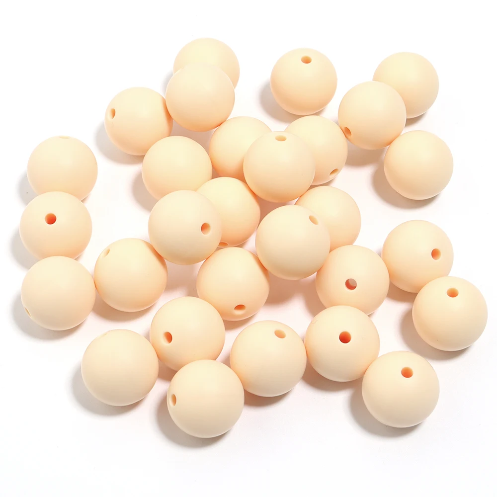 Vibrant Multicolor Silicone Beads for DIY Jewelry & Accessories - 20 Pieces
