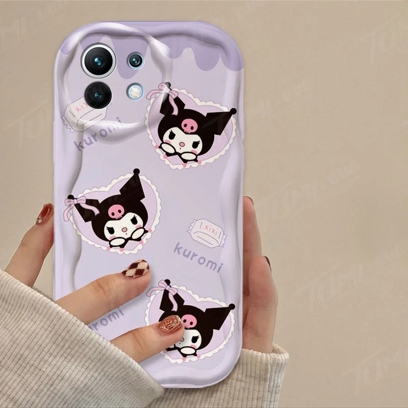 thumbnail image 1 of Funda de Hello Kitty Cinnamoroll Wave para Xiaomi Mi 13T Pro 12T 11 Lite 5G NE 11i 12 13 10T 10i POCO X3 Pro NFC X4 GT X6 X5 F3 F4 F5, 1 of 5