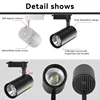 LED Track Light Spot Ceiling Lamp 220V Set Rail Spotlight COB Led Rail Lighting Home Decor Bedroom kitchen Ceiling Light Fixture 2