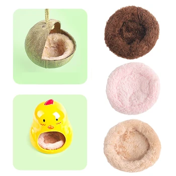 Piccolo nido per animali domestici Tappetino per criceti Tappetino per nido in cotone caldo velluto artico Criceto Riccio Drago Gatto Coniglio Tappetino per animali domestici Gabbia per porcellini d'India