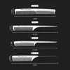 Mythus Series Carbon Antistatic White Comb For Hairdressing Long Heat Resistant Barber Haircutting Comb With Hook Design M-6500 3