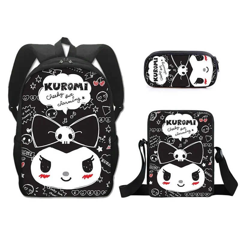 

Sanrioed Kawaii аниме мультфильм серия Kuromi новый модный креативный школьный портфель изысканный студенческий праздничный подарок