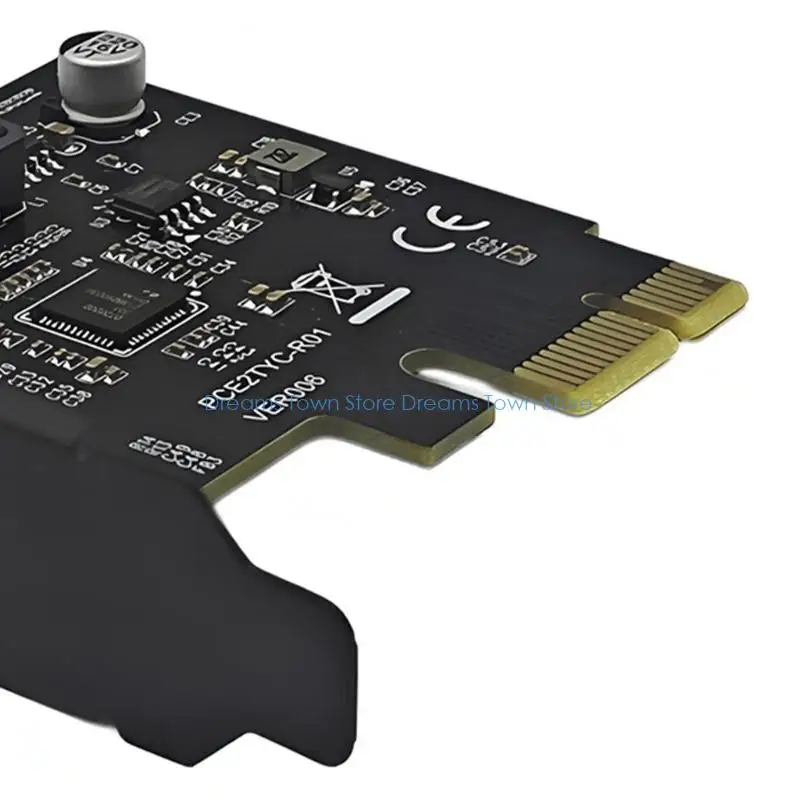 HX6A 5Gbps 이중 포트 USB 유형 C PCIe 어댑터 카드 연결 확장