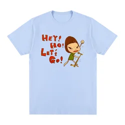 Yoshitomo Nara Kawaii Anime Graphic Cotton Tee - XXXL (SKY BLUE)