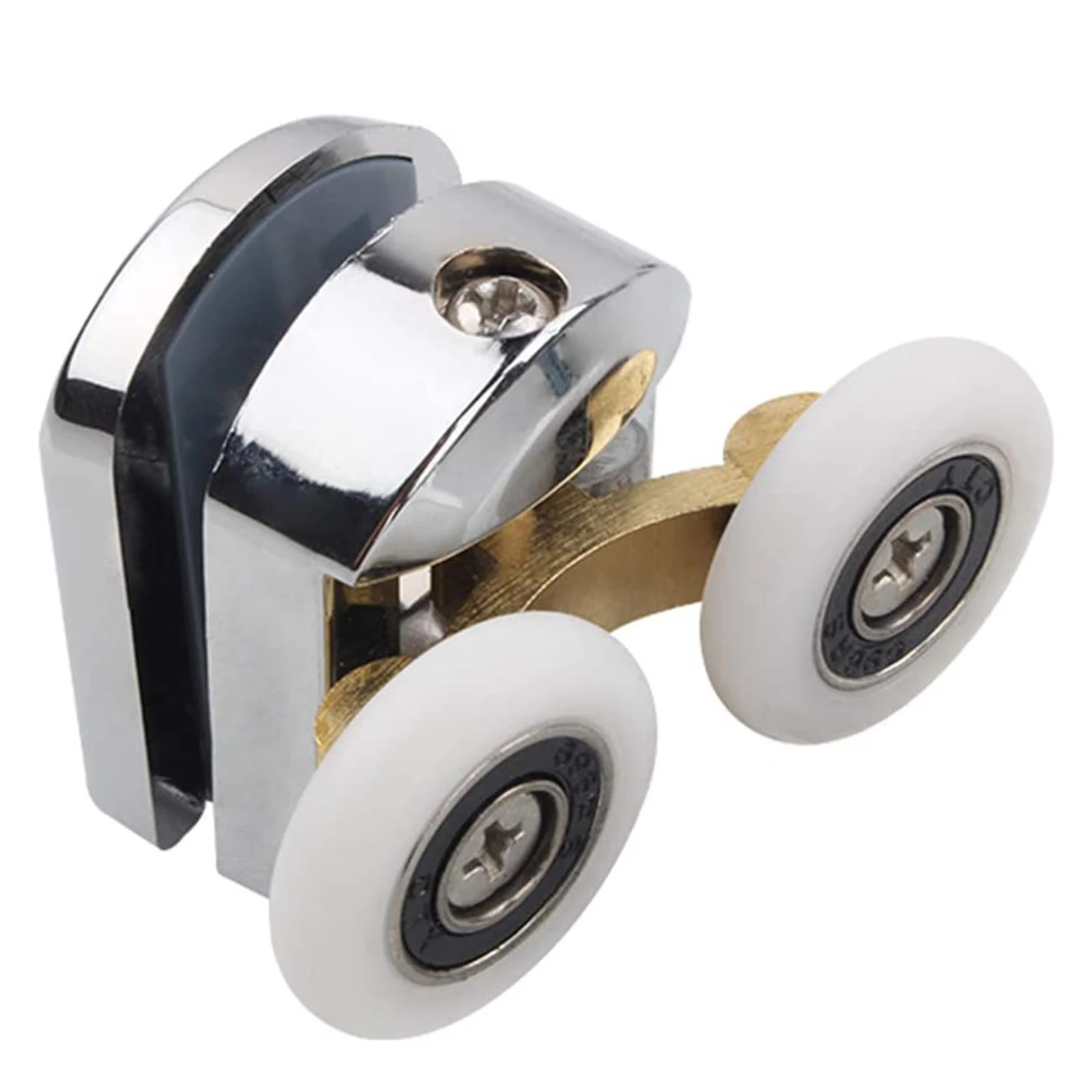 4Pcs 23mm Shower Door Rollers Sliding Shower Doors Wheels Replacement Roller Runner Wheel (2 Top & 2 Bottom ) 5