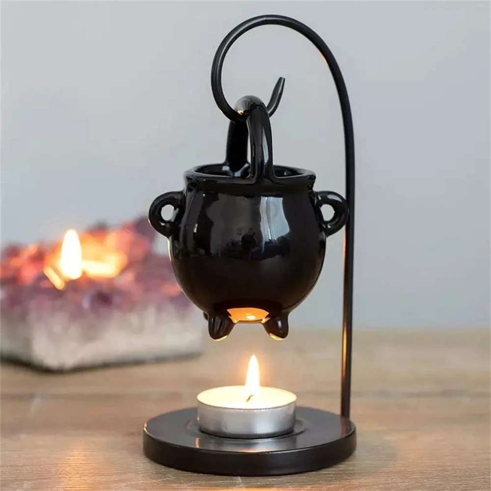 Ceramic Essential Oil Burner Gift Furnace Warmer Tealight Candles Holder Diffuser for Living Room Housewarming Home Decor