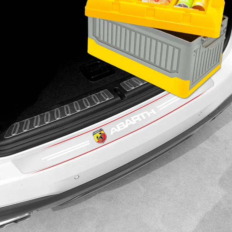 아바스 아바스터 푼토 124 125 500 스틸로 두카토용 자동차 리어 범퍼 트렁크 로드 엣지 프로텍터 가드 트림 투명 스티커 1개