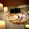 Storage Tray Elegant Moon Star Wooden Jewelry Tray for Desserts Parties Smooth Edge Serving Plate for Ramadan Decorations Gifts 2