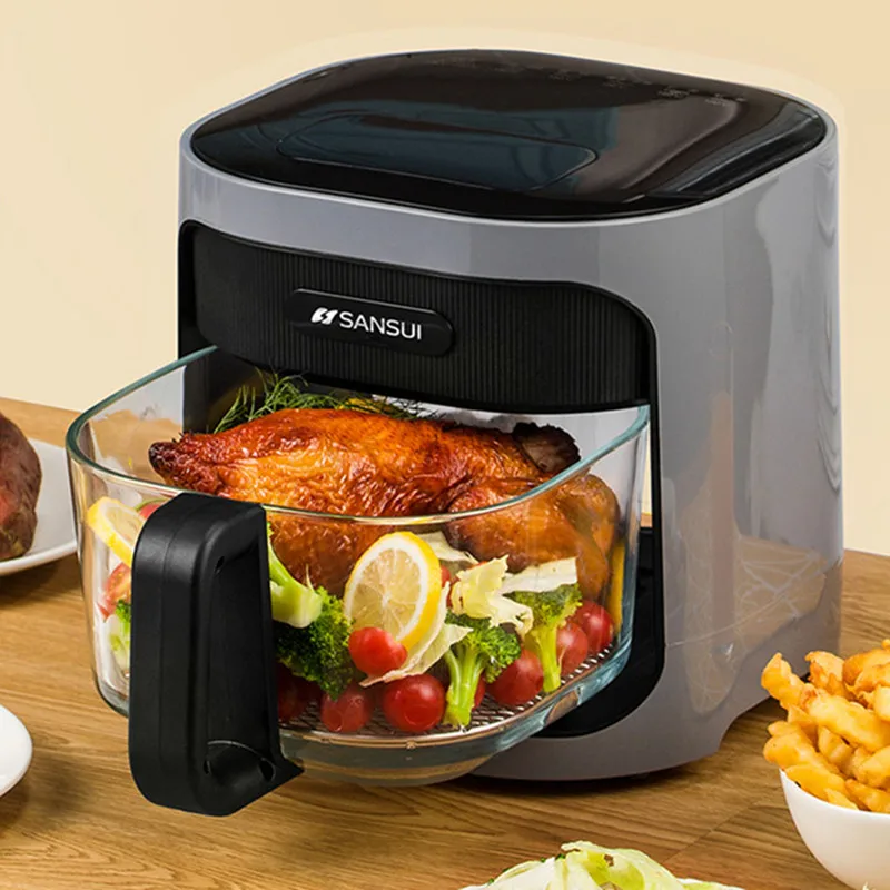 SUPOR Air Fryer 220V Household Visualized Transparent Oil-free Electric  Fryer 5L Multifunctional Air Fryer Toaster Oven - AliExpress