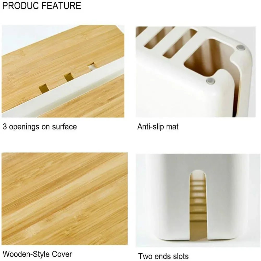 Cable Storage Box for Extension Cord Power Stripe 1