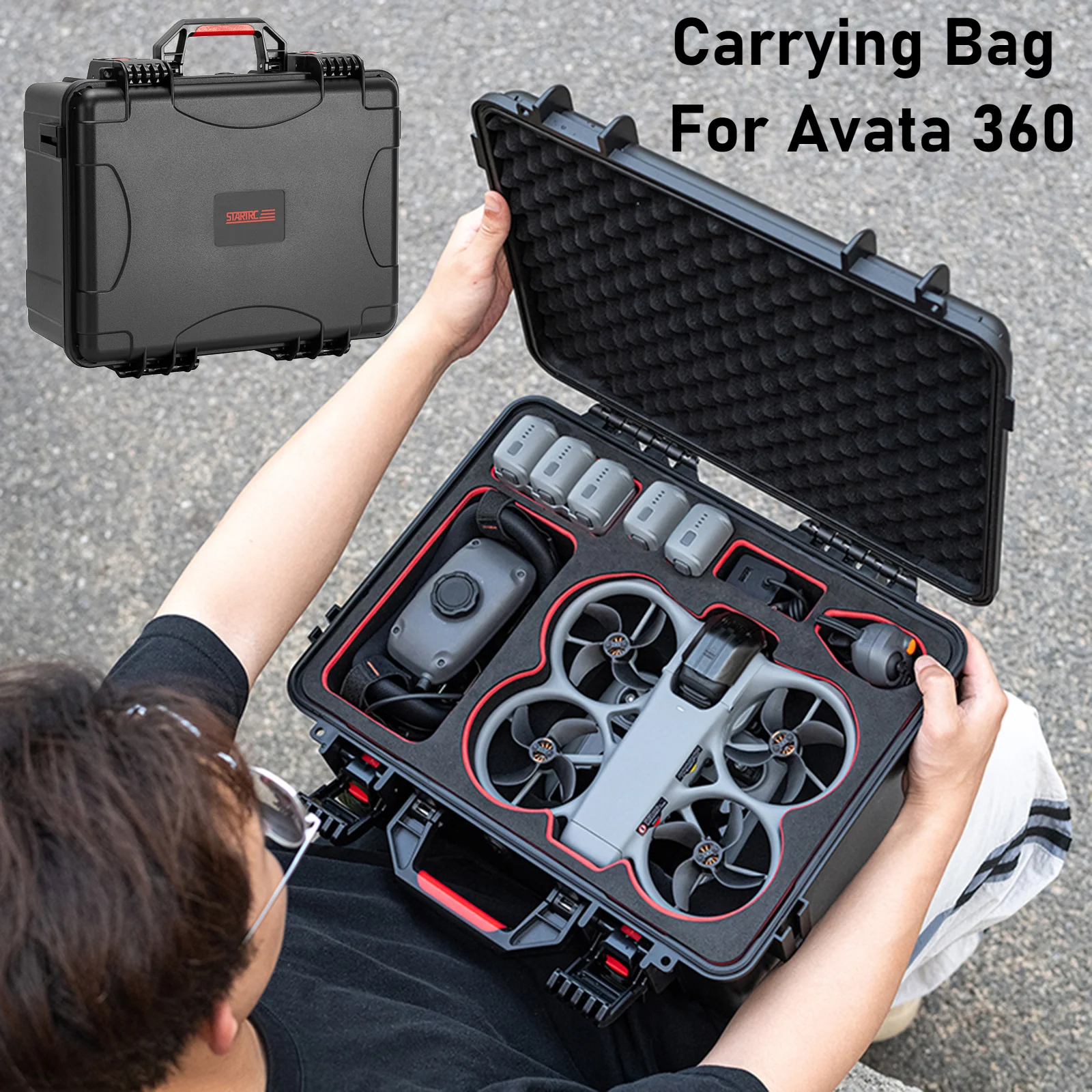 DJI Avata360 보관 가방 방폭 상자 낙하 방지 올인원 보관 상자 하드 쉘 방수 상자 보관 가방
