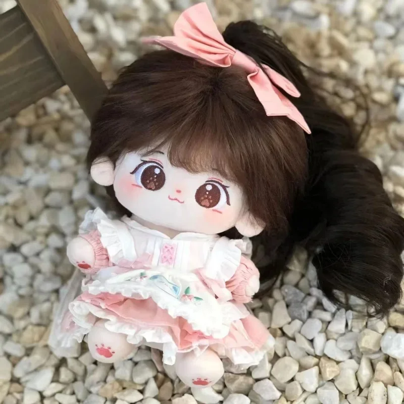 20cm Miaomiao Cotton Doll Stock Interchangeable Baby Clothes Plush Doll Dress Up Cospslay Anime Figure Children Girl Toys 3
