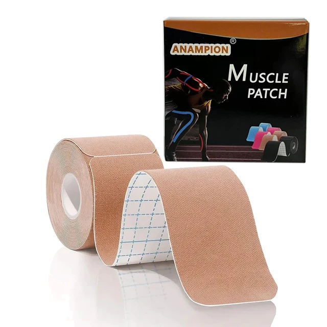 Pre Cut Kinesiology Tape Athletic Sports Waterproof Breathable Latex Free Tape for Ankle Wrists Knees Elastic Sports Tape 3