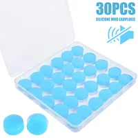 30/60/90Pcs Silicone Ear Plugs Reusable Silicone Earplugs for Sleeping Swimming Snoring Traveling Working Studying Flying Noise 1