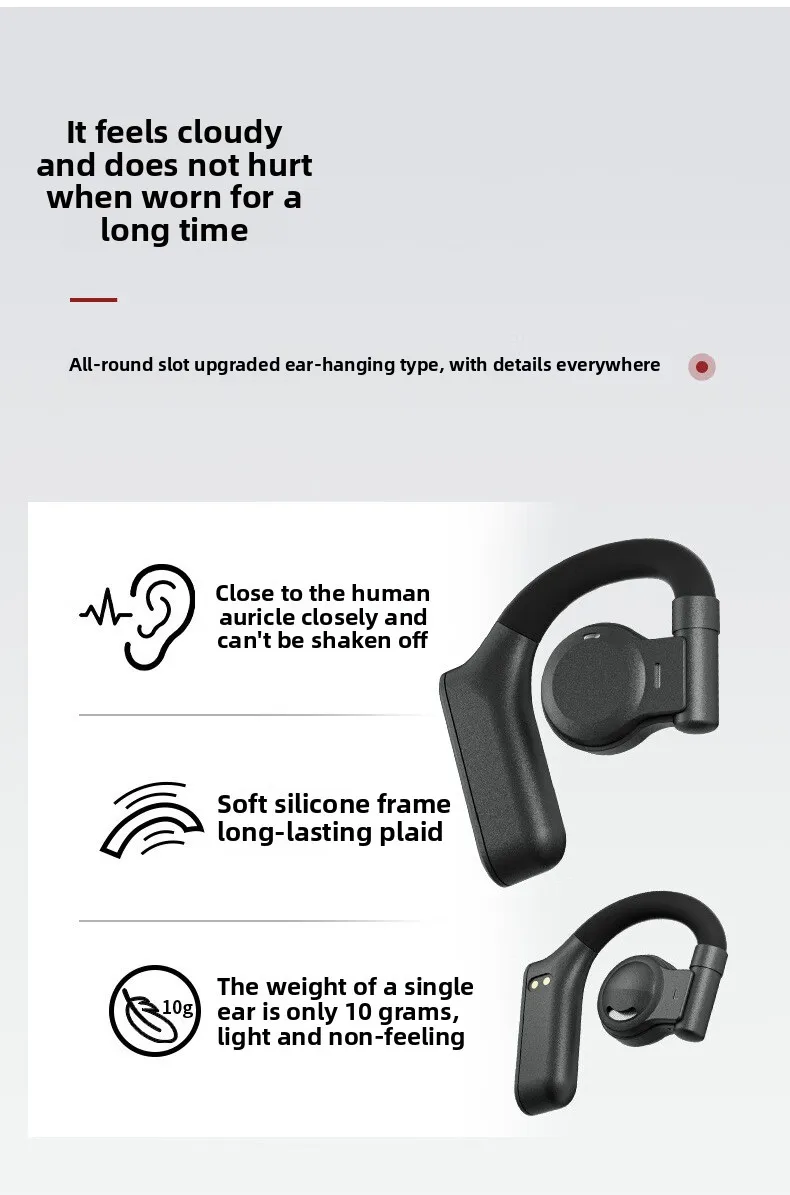 The new cross-border OWS Bluetooth headphones HJ05 feature a metal shell that do