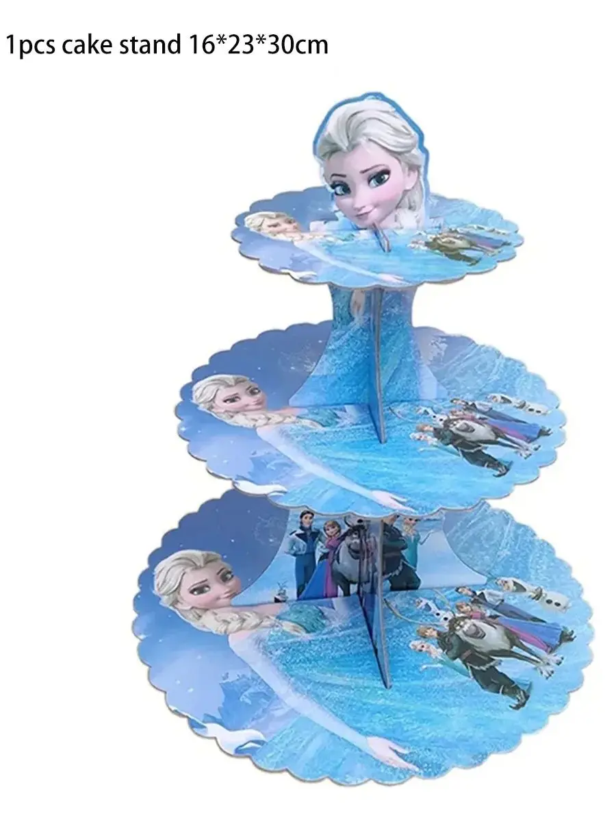 YINcrinx Présentoir à Gâteaux Sur Le Thème De La Reine Des Neiges