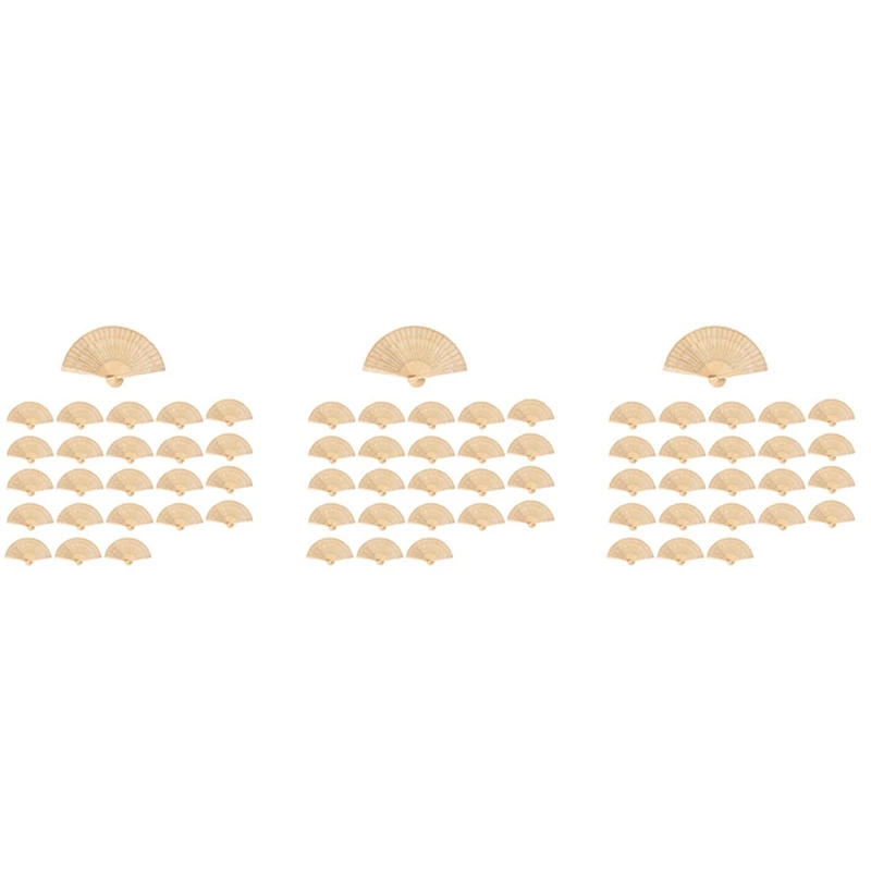 

Wooden Hand Fan Hand Held Folding Fan With Gift Bags Wedding Favors (Pack Of 72)