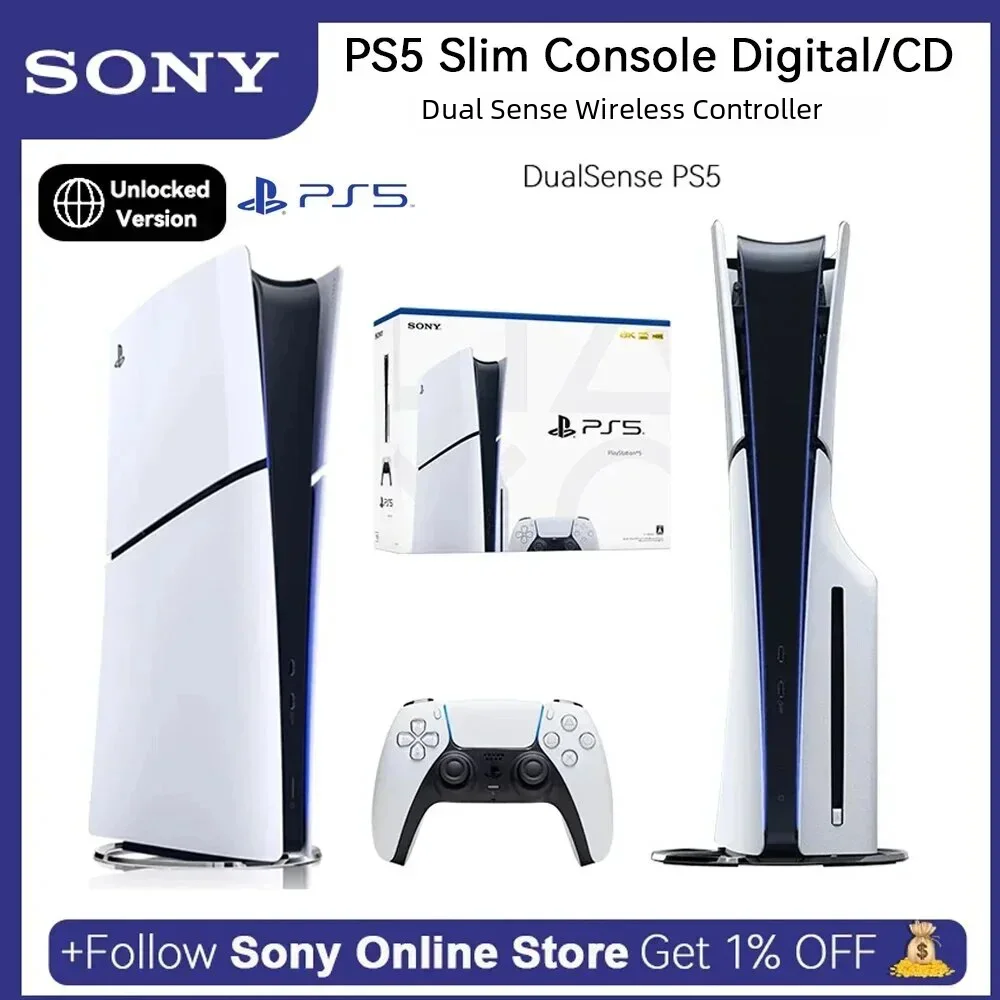 Sony PlayStation 5 Slim Console Disc Edition